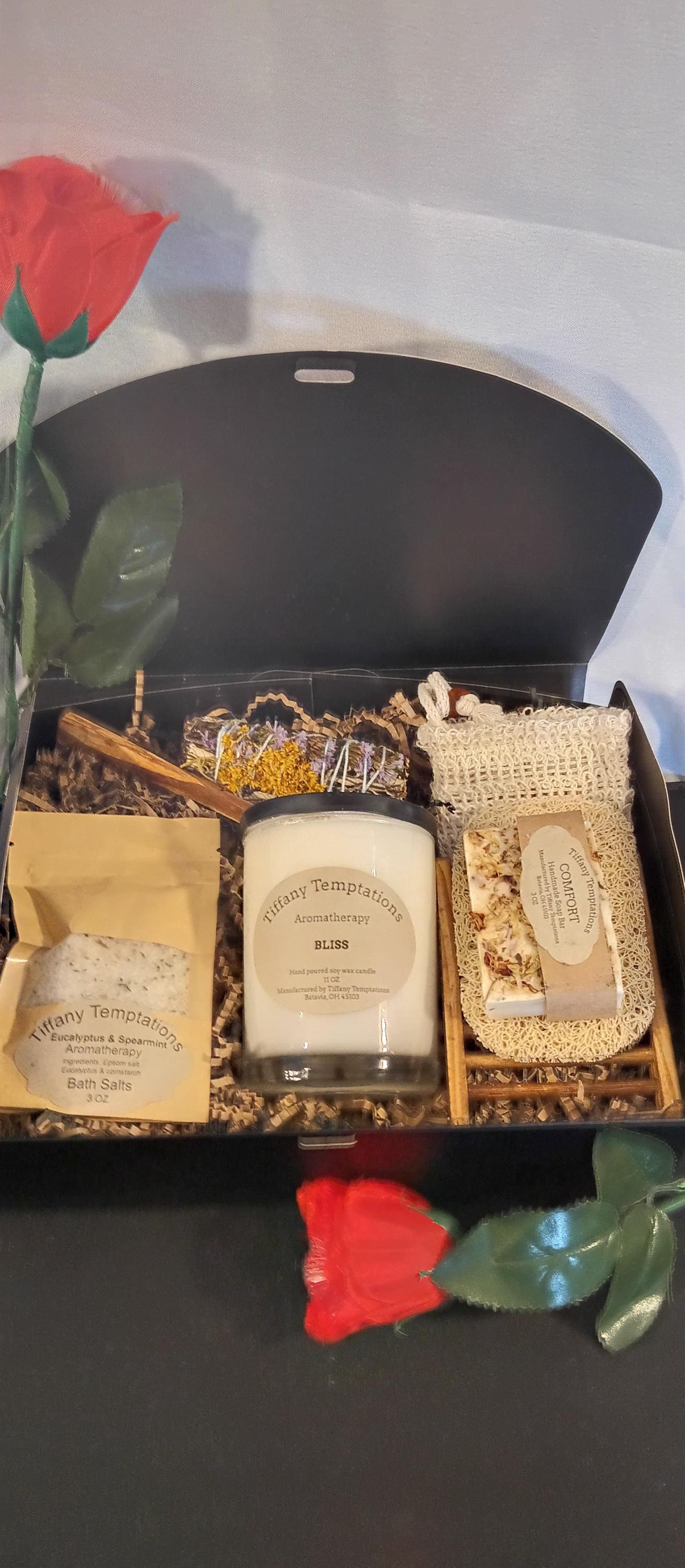 Organic Aromatherapy Relaxing Spa Self Care Gift Box Set